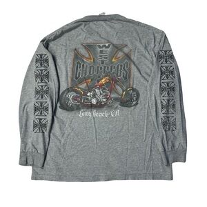 VTG Jesse Who West Coast Choppers Long Sleeve Men’s Sz XL Motorcycle Distressed